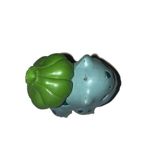 Nintendo Pokémon Bulbasaur Green 1.5" BasicFun B.F.I. Vinyl ToyFigure NoKeychain - Picture 3 of 5
